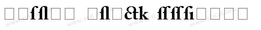 Caslon Black SSi字体转换